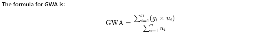 nu gwa calculator