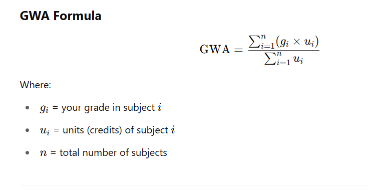 up gwa calculator